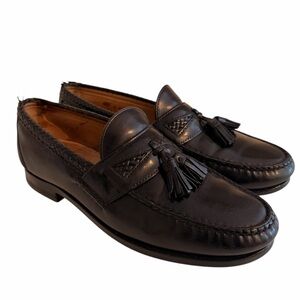 Allen Edmunds Classic Black "Mayfield" Tassel Loafers 9.5D